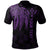 Kosrae Custom Polo Shirt Polynesian Wings (Purple) Unisex Purple - Polynesian Pride