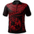 Tonga Polynesian Custom Polo Shirt Tonga Waves (Red) Unisex Black - Polynesian Pride