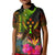 Kosrae Polynesian Custom Polo Shirt Hibiscus and Banana Leaves - Polynesian Pride