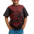 Guam Polynesian Custom T Shirt Guam Waves (Red) - Polynesian Pride