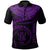 Niue Polynesian Custom Polo Shirt Niue Waves (Purple) Unisex Purple - Polynesian Pride