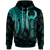 Pohnpei Custom Hoodie Polynesian Wings (Turquoise) Unisex Turquoise - Polynesian Pride