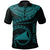 Tokelau Polynesian Custom Polo Shirt Tokelau Waves (Turquoise) Unisex Turquoise - Polynesian Pride