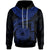 American Samoa Polynesian Custom Hoodie American Samoan Waves (Blue) Unisex Blue - Polynesian Pride