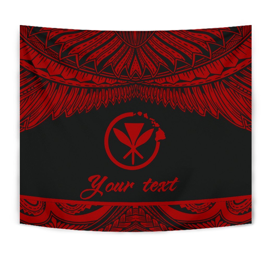 Hawaii Polynesian Custom Personalised Tapestry - Hawaii Pride Red Version Wall Tapestry - Hawaii Polynesian Custom Personalised Tapestry - Hawaii Pride Red Version - BN12 Red - Polynesian Pride