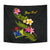 Cook Islands Polynesian Custom Personalised Tapestry - Plumeria Tribal - Polynesian Pride