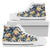 Hawaiian Shoes - Vintage Floral High Top Shoes Womens High Top White - Polynesian Pride