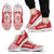 Samoa Sneakers - Samoa Coat Of Arms Polynesian Tattoo Red Style Unisex White - Polynesian Pride