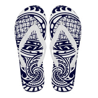 Polynesian 01 Flip Flops Men White - Polynesian Pride