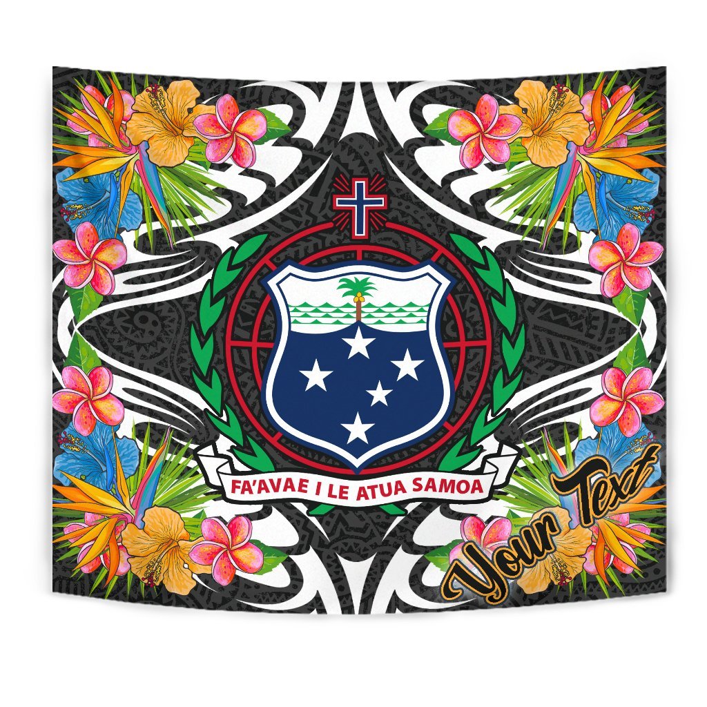 Samoa Tapestrys - Custom Personalised Tropical Flowers Style - Polynesian Pride