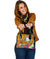 Hawaii Polynesian Shoulder Handbag - Hawaii Seal With Turtle Plumeria (Gold) - Polynesian Pride