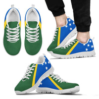 Solomon Islands Sneakers - Solomon Islands Flag - K5 Kid's Sneakers - White Sole - Polynesian Pride