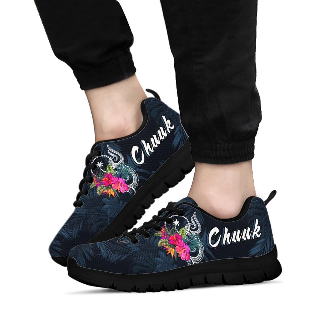 Chuuk Micronesia Sneakers - Tropical Flower - Polynesian Pride