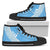 Fiji Tapa Rugby High Top Shoe version Style You Win - Blue Blue - Polynesian Pride