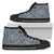 Polynesian Tribal High Top Shoe Blue Womens High Top Black - Polynesian Pride