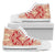 Polynesian High Top Shoe Red And Yellow Womens High Top - White - 3 Black - Polynesian Pride