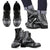 Marquesas Islands Leather Boots - Polynesian Black Chief Version Black - Polynesian Pride