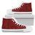 Polynesian High Top Shoe Red Mens High Top White - Polynesian Pride