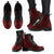 Guam Leather Boots - Tribal Red - Polynesian Pride