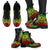 American Samoa Leather Boots - Tribal Reggae - Polynesian Pride