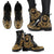 Papua New Guinea Leather Boots - Tribal Gold - Polynesian Pride