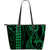 Hawaii Kakau Green Polynesian Large Leather Tote Green - Polynesian Pride