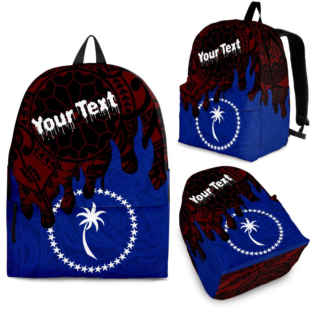 Chuuk Custom Personalised Backpack - Melting Style Blue - Polynesian Pride