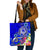 FSM Tote Bag - Turtle Plumeria (Blue) Tote Bag One Size Blue - Polynesian Pride