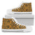 Polynesian High Top Shoe Yellow Black Womens High Top - White - 3 Black - Polynesian Pride