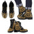 Hawaii Leather Boots - Tribal Gold Gold - Polynesian Pride