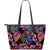 Palm Leaves Large Leather Tote - Neon Color Neon - Polynesian Pride