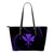 Kanaka Small Leather Tote - Purple - Frida Style Black - Polynesian Pride