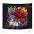 Hibiscus Flower Beautiful Tapestry Wall Tapestry Black - Polynesian Pride