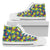 Hawaiian Shoes - Tropical Pattern Mix High Top Shoes Womens High Top White - Polynesian Pride