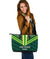 Cook Islands Ruby Large Leather Tote Bag Style Green - Polynesian Pride