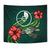 Yap Micronesia Tapestry - Green Turtle Hibiscus - Polynesian Pride