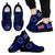 Cook Islands Sneakers - Cook Islands Flag Coat Of Arms BLue - A5 Unisex Black - Polynesian Pride