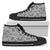 Polynesian High Top Shoe White And Black Womens High Top Black - Polynesian Pride