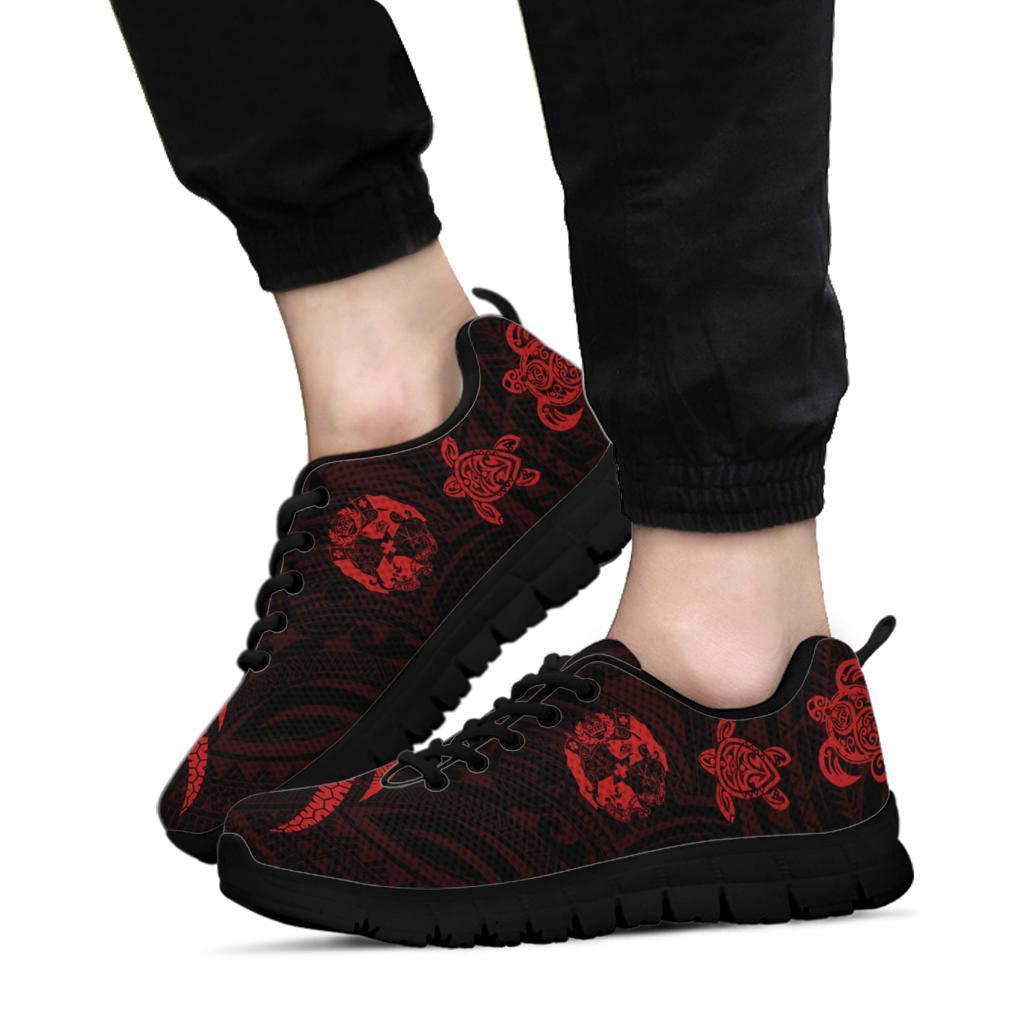 Tonga Polynesian Sneakers - Red Tentacle Turtle - Polynesian Pride