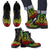 Guam Leather Boots - Tribal Reggae Reggae - Polynesian Pride