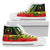 Chuuk State High Top Shoes - Reggage Color Symmetry Style Unisex Black - Polynesian Pride