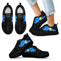 Palau Sneakers - Palau Seal & Flag Wing - A8 Kid's Sneakers - Black Sole - Polynesian Pride