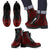 Guam Leather Boots - Tribal Red Red - Polynesian Pride