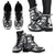 Vanuatu Leather Boots - Polynesian Tattoo Black - Polynesian Pride