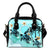 Cook Islands Shoulder Handbag - Blue Turtle Hibiscus One Size Blue - Polynesian Pride