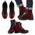 Hawaii Leather Boots - Tribal Red Red - Polynesian Pride