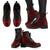 Chuuk Leather Boots - Tribal Red - Polynesian Pride