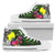 Palau High Top Shoes - Turtle Plumeria Banana Leaf Unisex White - Polynesian Pride