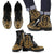 Guam Leather Boots - Tribal Gold Gold - Polynesian Pride