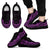 Cook Islands Wave Sneakers - Polynesian Pattern Purple Color Men's Sneakers - Black - Cook Islands Black - Polynesian Pride